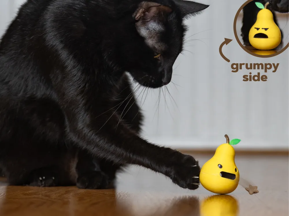 Brinquedo berinjela no chao